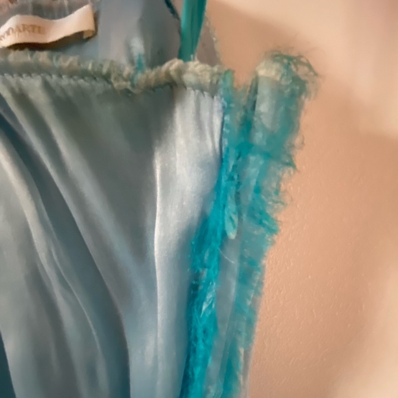 Rodarte | Delicate Blue Silk | Floaty Slip Dress | Neck Detail | UK 8-10 - Picture 7 of 12